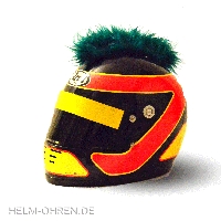 Motorradhelm - Irokese - Grün