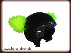 Skihelm - Fellohren - NEON-Gelb