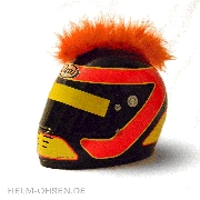 Motorradhelm - Irokese - Orange