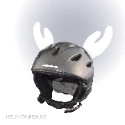 Elch - Geweih Wei� - Skihelm-Deko
